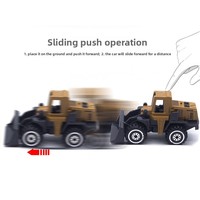 Mini-voitures de chantier en alliage, échelle 1:64, modèles miniatures de pelle, camion benne et grue, jouets pour garçons, cadeaux de fête, jeu éducatif