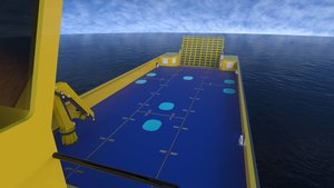 <span class=keywords><strong>Barca</strong></span> <span class=keywords><strong>da</strong></span> Lavoro Landing Craft Sea King in Alluminio 24m x 6.6m 15-20 Tonnellate a Doppio Ponte con Gru in Vendita all'Ingrosso - Product Image 4