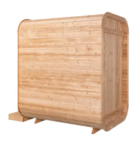 Sauna Kubus Uap Kering Listrik Spruce Outdoor Langsung dari Pabrik untuk 2 Orang, Penggunaan di Rumah, Spa Relaksasi, Ruang Sauna