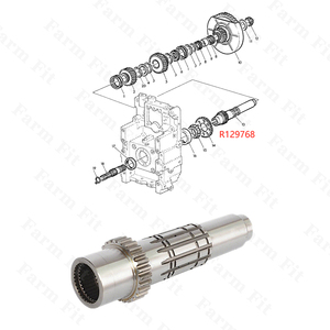 Nueva tendencia de alto grado R129768 para Tractor 6140J 6155J 6800 6810 6820 6900 6910 6910S 6920 6920S 7420 PTO eje de transmisión de salida - Product Image 4