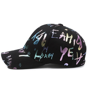 OEM ODM Gorra de Béisbol con Estampado de Letras, Laminado Láser, Degradado, Algodón Suave, Fábrica BSCI, Marcas, MOQ 50, Muestra Rápida en 3 Días - Product Image 2