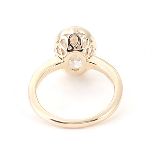 แหวนทองคำแท้ 18K ดีไซน์สวยหรู ประดับเพชรโมอิสซาไนต์ สี VVS DEF สำหรับสาวๆ ของขวัญ ราคาโรงงาน - Product Image 4