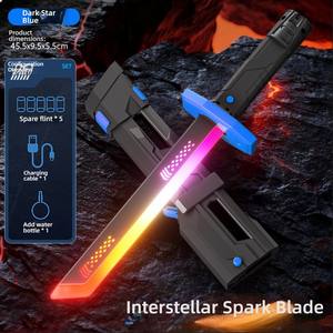 Espada Cyberpunk con Luz Cambiante de Color, Espada Cyberpunk Brillante con Chispas y Humo - Product Image 3