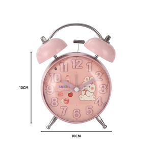 स्रोत कारखाना नया यांत्रिक रचनात्मक उत्तल कार्टून घंटी मूक अलार्म घड़ी छात्र बेडरूम तीन-आयामी दौर डायल - Product Image 5