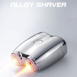 เครื่องโกนหนวดไฟฟ้าแบบชาร์จได้ขนาดเล็กสำหรับผู้ชายมีดโกนไฟฟ้าแบบสองหัวพร้อมหน้าจอแบตเตอรี่ใหม่ - Product Image 2