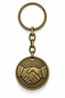 Porte-clés en métal personnalisé avec logo, médaillon de partenaire, vente en gros, cadeau promotionnel, fournisseur, fabricant