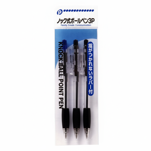 Penna a sfera retrattile nera 3P - Product Image 1
