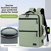 Sac à dos professionnel grande capacité multi-compartiments pour ordinateur portable, en polyester Oxford léger, élégant et décontracté pour les voyages et les activités de plein air