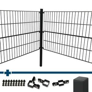 Doppelstabmattenzaun Inkl. Eckpfosten Gartenzaun Industriezaun Zaun Gitterzaun - Product Image 3