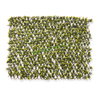 Sauce de jardín Artificial, valla de enrejado extensible con hojas, precio bajo
