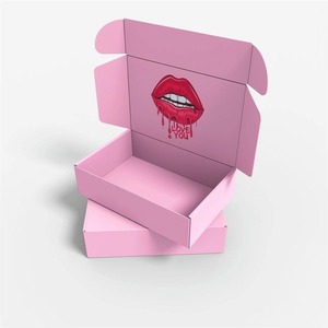 Customized <b>Pink</b> Corrugated <b>Gift</b> Packaging Paper Box Suitable for Beauty Tools Cosmetics Tools Transportation Paper Box - Product Image 1