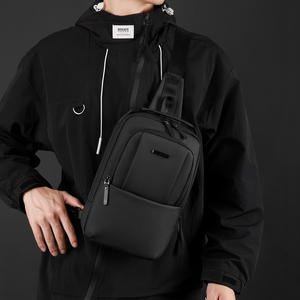 Bolso de Pecho para Hombre WePower, Bolso Cruzado de Nailon Azul Oscuro, Bolso de Hombro Moderno para el Día a Día - Product Image 3