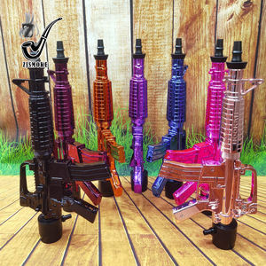 Cachimbas <span class=keywords><strong>AK47</strong></span> Árabes con Logotipo Personalizado, Portátiles, Lacadas, en Cajas de Regalo Grandes, Cachimbas con Forma de Pistola AK 47, Accesorios para Fumar, Juego Completo - Product Image 2