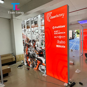 TianLang Trade Show Exhibición Cabina Pantalla Tensión Tela Telón de fondo SEG Pop Up Led Caja de luz retroiluminada - Product Image 2