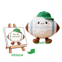 Porte-clés en peluche super doux personnalisé avec rembourrage en coton PP et doublure en maille - Fonction réconfortante