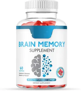 Brain Booster-Supplements verbessern Gedächtnis Energie Fokus Intelligenz Nootropika Brain Gummibärchen