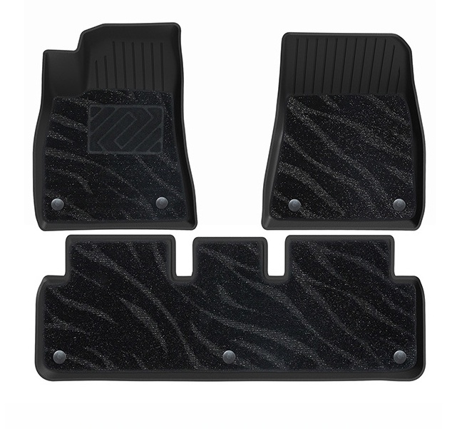 Nero (Tappetini in TPE + Moquette con Motivo Star River)