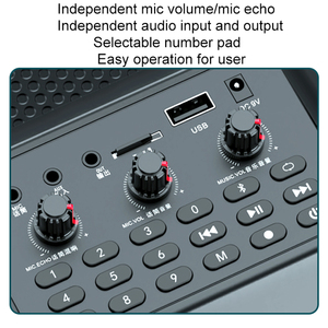 Altavoz <span class=keywords><strong>de</strong></span> Karaoke <span class=keywords><strong>de</strong></span> gran potencia Altavoz exterior <span class=keywords><strong>de</strong></span> alta calidad con micrófono <span class=keywords><strong>de</strong></span> mano y <span class=keywords><strong>equipo</strong></span> <span class=keywords><strong>de</strong></span> <span class=keywords><strong>sonido</strong></span> <span class=keywords><strong>Bluetooth</strong></span>/amplificador/altavoces - Product Image 3