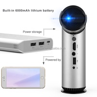 Kixin-Proyector de lentes giratorias para Android, Mini Proyector de luz Led nocturna con batería recargable, 2022 P, para publicidad directa de fábrica, 1080