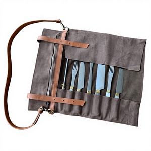 Étui de Voyage de Luxe en Cuir de Qualité Supérieure pour Couteaux de Chef – Protection Anti-Odeur et Conception Durable – Rangement Culinaire - Product Image 1