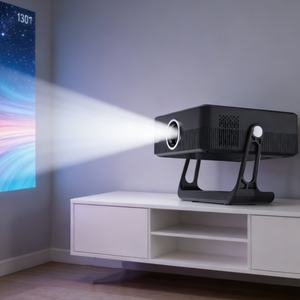 Proyector de Escritorio KSW para el Hogar, Diseño de Tiro Corto, Pantalla de 100 Pulgadas en 1.5M, para Apartamentos Pequeños, Visualización Diurna, Android 13, Proyector Inteligente - Product Image 1