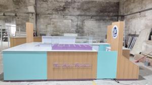 <span class=keywords><strong>M2</strong></span> Display UK Unique Store Design Modern Restaurant Design 4X2.5 Kiosque de centre commercial Présentoir d'intérieur Kiosque de nourriture à vendre - Product Image 3