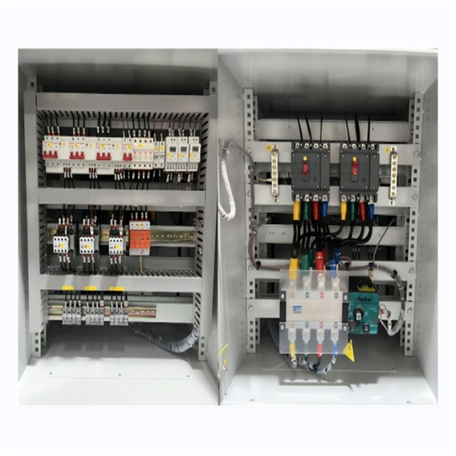 OEM 200 Amp 3 Phases Electric Panel Box Complete ATS Electrical Control Cabinet for Continuous Power Supply in Industrial Plant