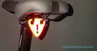 Accessoires de vélo, réflecteurs de sécurité personnalisés pour vélo, signalisation triangulaire réfléchissante haute visibilité pour la conduite nocturne
