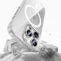 Coque de Protection Magnétique Personnalisée Transparente Anti-Jaunissement Anti-Choc pour iPhone 8 X XS 11 12 13 14 15 16 16E 17 Pro Max Plus