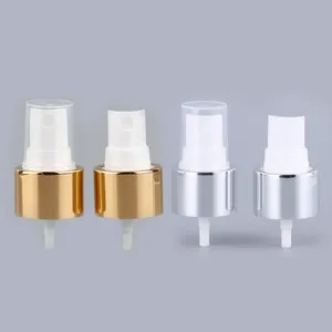 Fábrica de China, buen precio, 18mm, 20mm, 24 410, 28mm, aluminio, plata, oro, pulverizador de niebla fina, bomba de pulverización de Perfume Facial para botella de vidrio