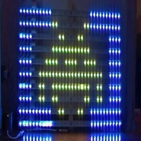 Barre lumineuse à matrice LED DMX avec LED SMD RGB 5050 60LED DC12V/24V pour DJ/Disco/Scène
