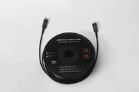 Cable HDMI de Nailon Trenzado Chapado en Oro de 10m 20m 30m 50m 60m 70m 80m 100m, 2.1v 48gbps 8k 4k, Cable de Fibra Óptica HDMI 8k60hz