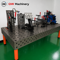 Table de soudage flexible 3D en acier avec gabarits et fixations personnalisées, plateforme de soudage industrielle pour la fabrication métallique