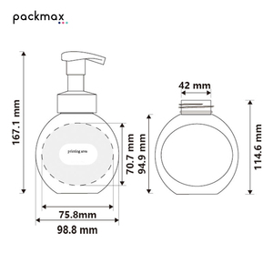 300ml PET Foam Pump Sprayer Bottle (Cylinder Shape) for Hand Soap Facial Mousse & Child <b>Shower</b> Gel-Wholesale - Product Image 6