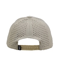 Casquette de baseball perforée découpée au laser haute performance, imperméable, à séchage rapide, pour le sport, avec logo brodé 3D personnalisé, pour la course et le golf