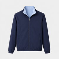 Veste réversible double face pour homme, style urbain, décontractée et moderne, entièrement zippée, fournisseur de marques