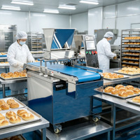 Machine Commerciale Automatique de Remplissage de Gâteaux, Distributeur de Pâte à Biscuits à Coupe-Fil, Équipement de Boulangerie pour Cupcakes, Muffins et Biscuits au Beurre