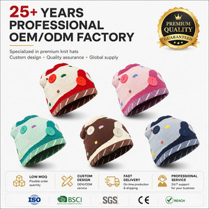 <span class=keywords><strong>Bonnet</strong></span> tricoté de Noël, chapeau d'hiver, <span class=keywords><strong>bonnet</strong></span> avec motifs canne à sucre et boutons en pain d'épices, vente en gros, logo personnalisé, fournisseur direct d'usine OEM en vrac - Product Image 5