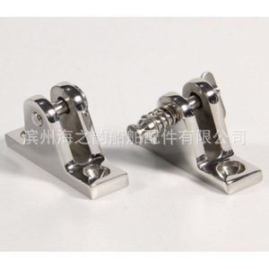 Charnière à ressort 80 degrés en acier inoxydable pour montage de bimini, quincaillerie marine - Product Image 1