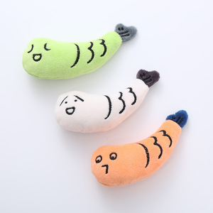 ของเล่นแมวแบบขายส่ง ตุ๊กตาปลาสีเขียว สีส้ม สีขาว น่ารัก ตลก บีบได้ มีแคทนิป ช่วยขัดฟัน รับทำโลโก้ตามสั่ง - Product Image 1