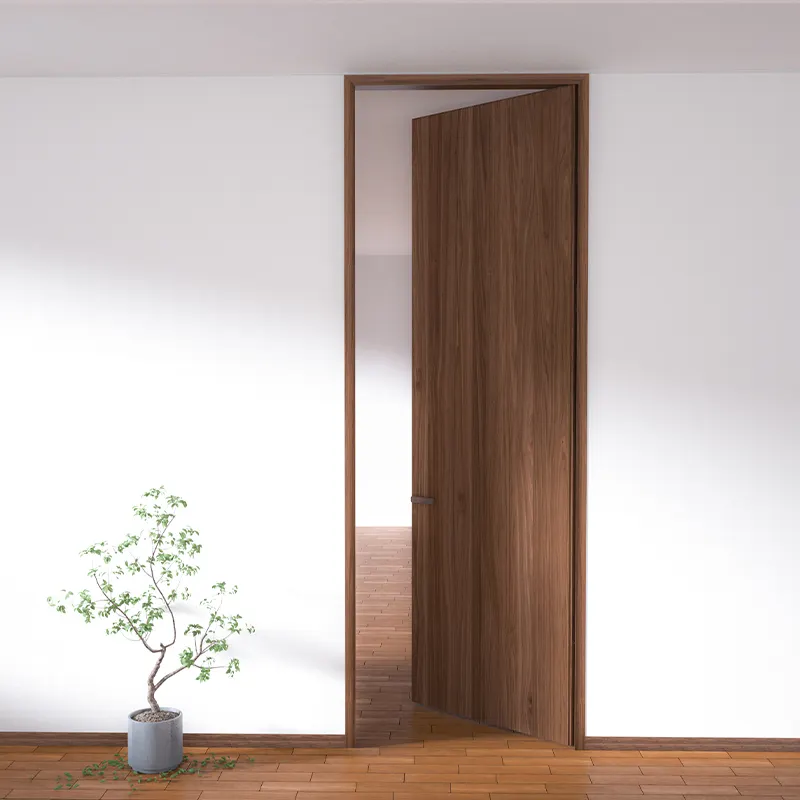 Black Walnut interior solid wooden doors standard bedroom door modern bedroom door