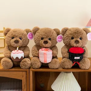 Peluche de Oso de <span class=keywords><strong>Pastel</strong></span> de Rosas Megan con Relleno de Algodón PP, Regalo de San Valentín <span class=keywords><strong>para</strong></span> Jóvenes - Product Image 1