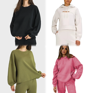 Conjunto de ropa elegante para mujer con logotipo personalizado exclusivo 2024 Conjuntos de pantalones y polos de 2 piezas para mujer de color sólido - Product Image 6