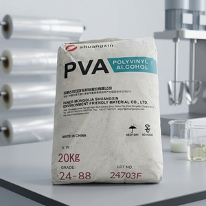 Polvo de <span class=keywords><strong>Alcohol</strong></span> <span class=keywords><strong>Polivinílico</strong></span> Shuangxin PVA 2488 de Calidad Estable, Aditivo Industrial para Material Base Cosmético, Varios Productos de Pegamento - Product Image 1
