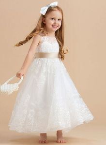 Yoliyolei Kinderen Mouwloze Borduurwerk Prinses Pageant Jurken Kids Prom Baljurk Meisje Kleding Feestjurk - Product Image 2
