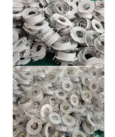 Projecteur cadre carré Gu5.3 Gu10 MR16 aluminium Downlight encastré LED vers le bas luminaire
