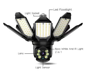 Nouvelle caméra de sécurité intelligente avec projecteur LED 3MP, caméra PTZ 360°, caméra ampoule, détection de mouvement par IA, vision nocturne couleur, audio bidirectionnel, caméra Wifi - Product Image 6