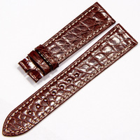 Bracelet de montre en cuir véritable à motif crocodile, boucle de bonne qualité en acier inoxydable, cuir véritable, taille personnalisée, bracelet de montre super fin