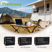 Pretiosus İnverter Akıllı LCD Ekranlı 3000w Şebeke Dışı Saf Sinüs Dalgası DC12/24V - AC220V Güç İnverteri Dönüştürücü (Ev İçin)