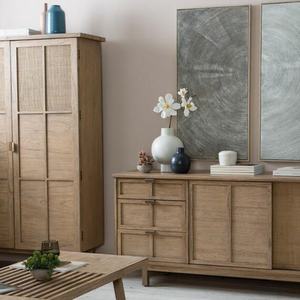 ตู้เก็บของสแตนเลสทันสมัย ดีไซน์ไม้เนื้อแข็ง สำหรับห้องครัว ห้องนั่งเล่น และห้องรับประทานอาหาร เฟอร์นิเจอร์บ้านสำหรับโรงแรม - Product Image 4